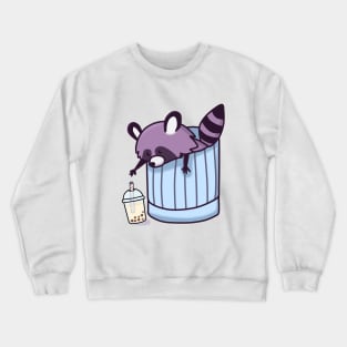 Little Racoon Loves Boba! Crewneck Sweatshirt